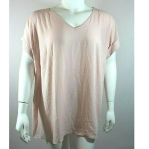 Motherhood Maternity Top Sz 2X Pink Semi Sheer